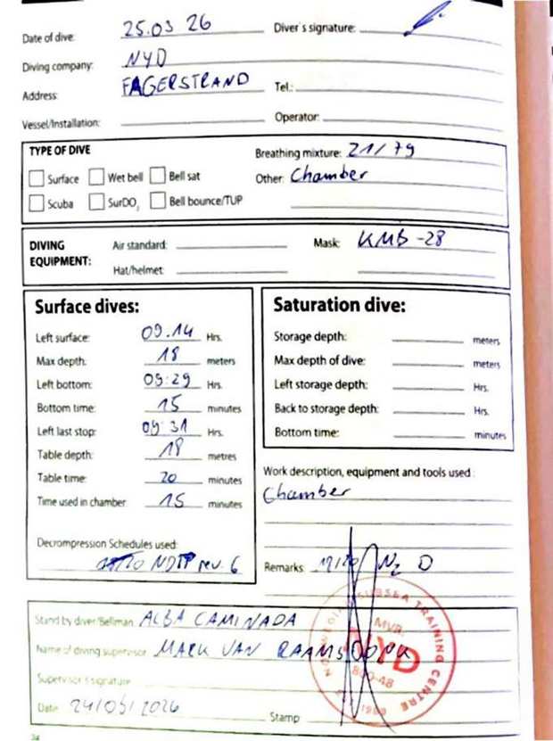 Logbook page 2
