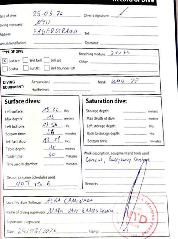 Logbook page 3