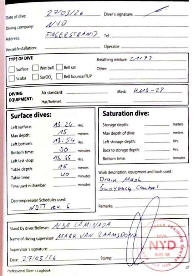 Logbook page 5