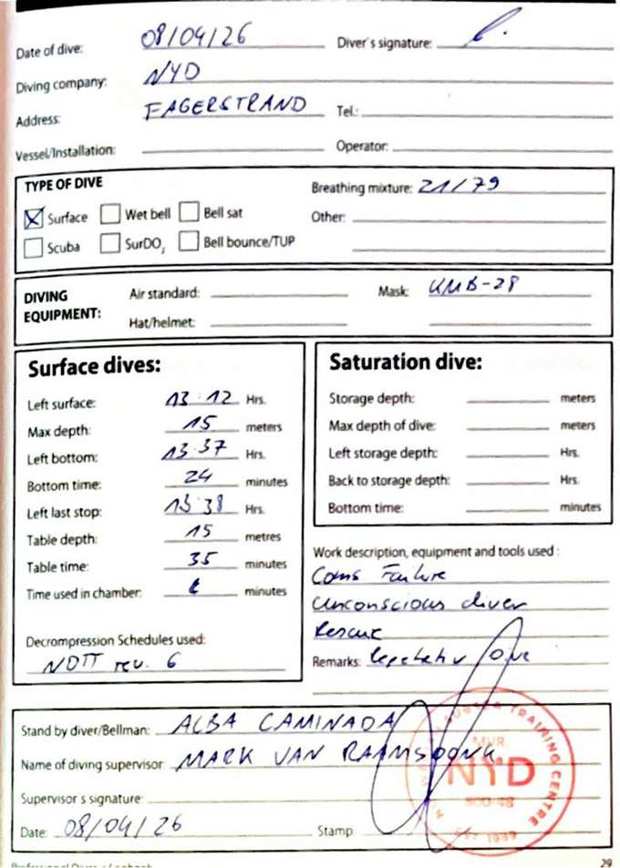 Logbook page 7