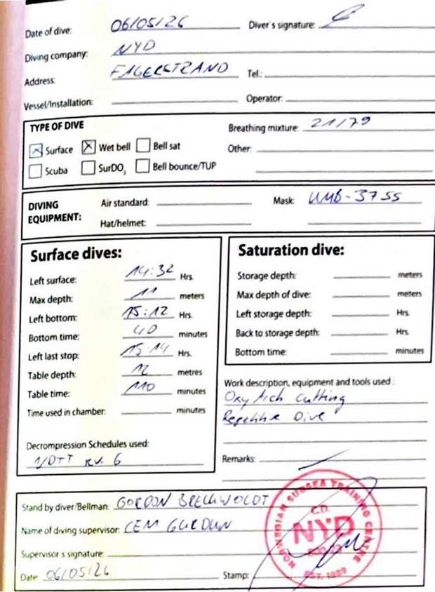 Logbook page 27