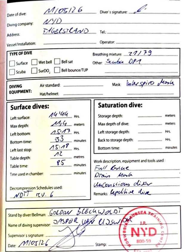 Logbook page 31