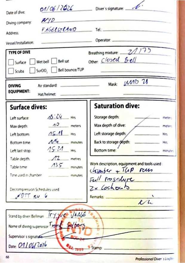Logbook page 44