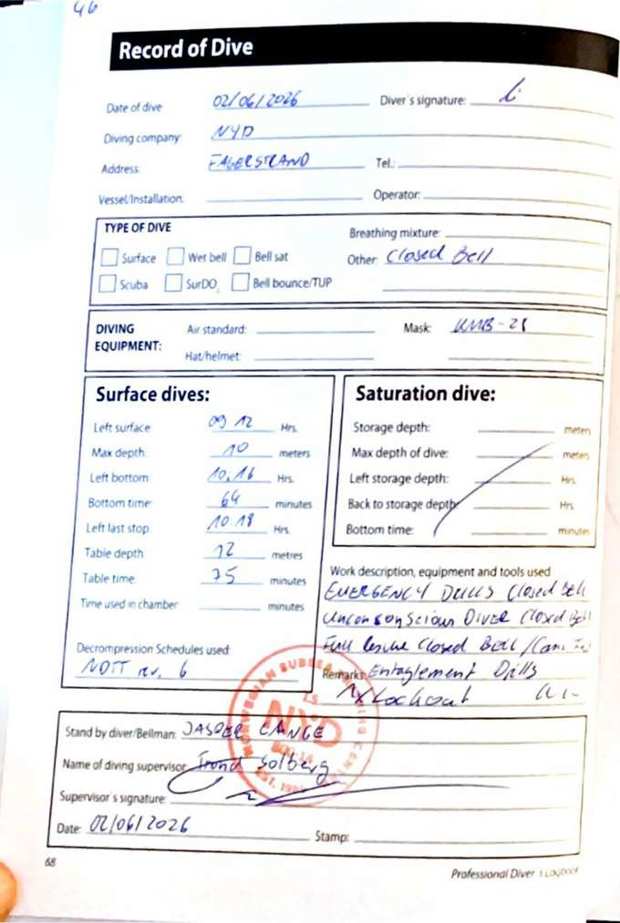 Logbook page 48